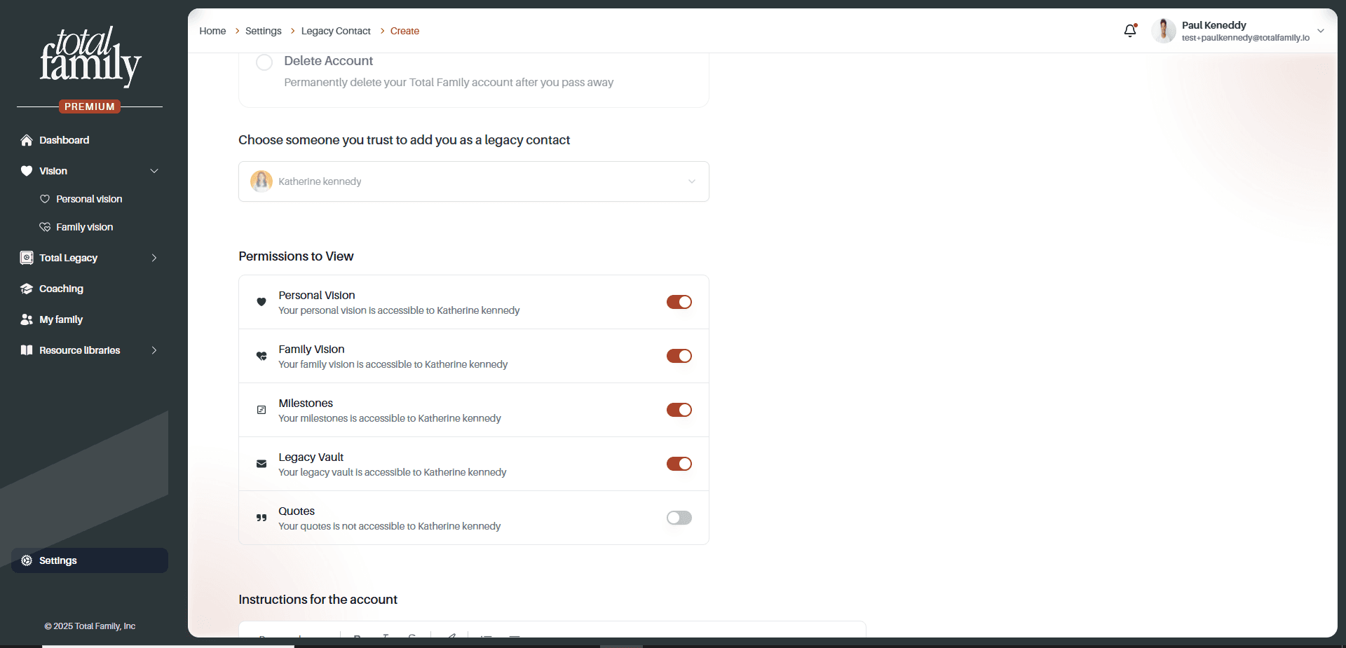 Edit Permissions Toggle