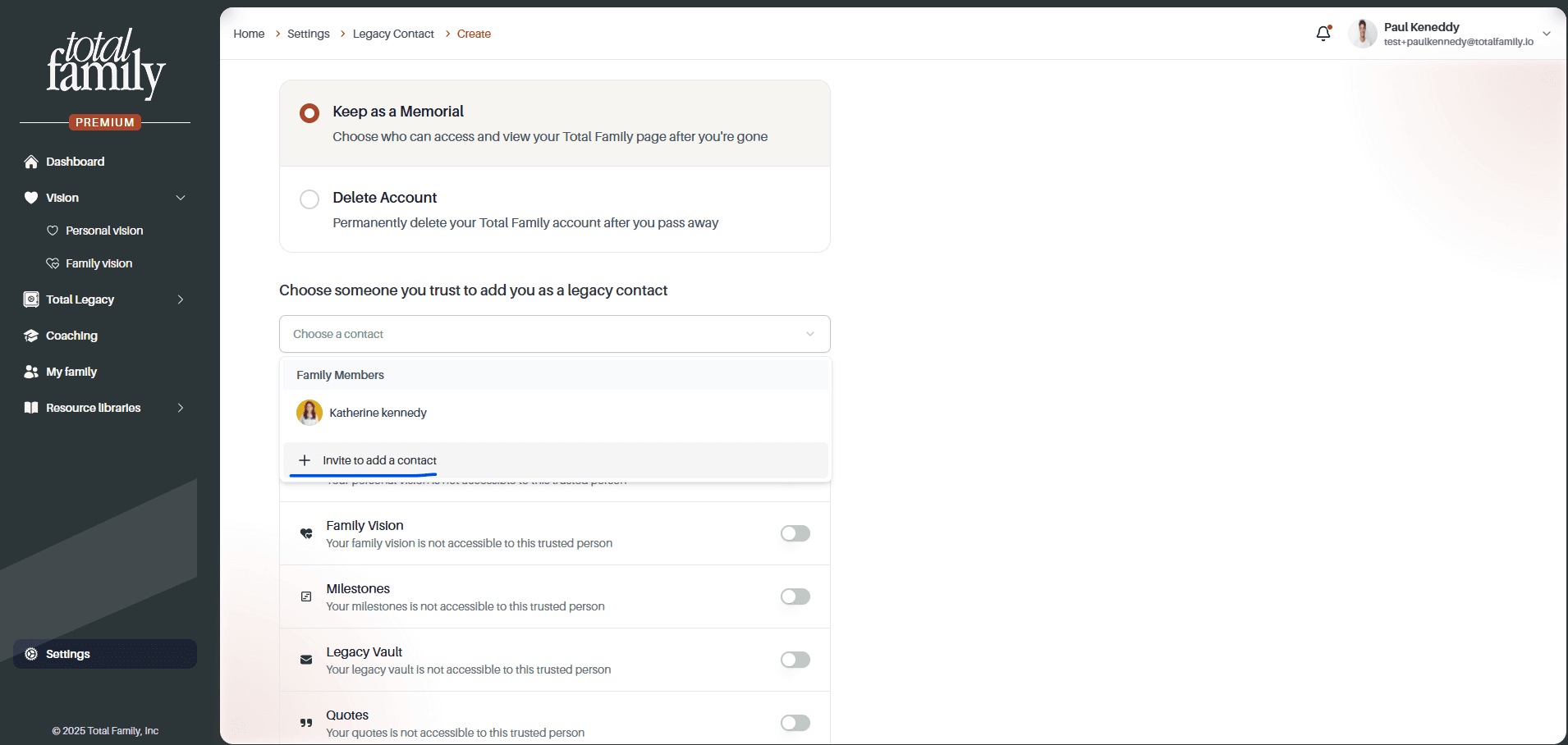 Invite External Contact