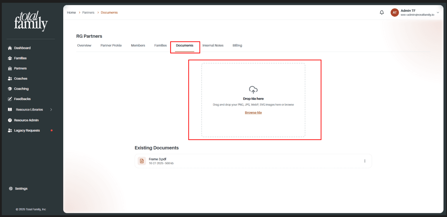 Documents Tab