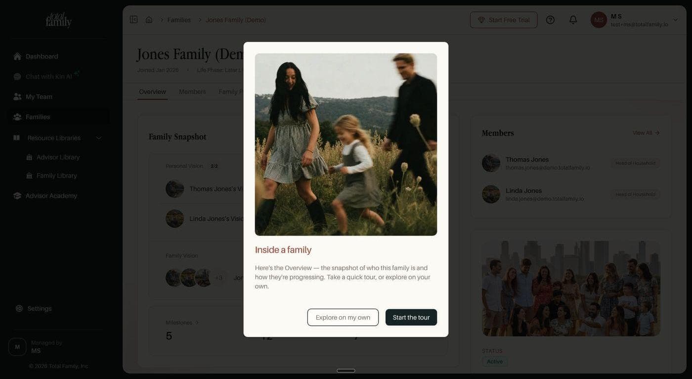 The onboarding built for partner-invited families
