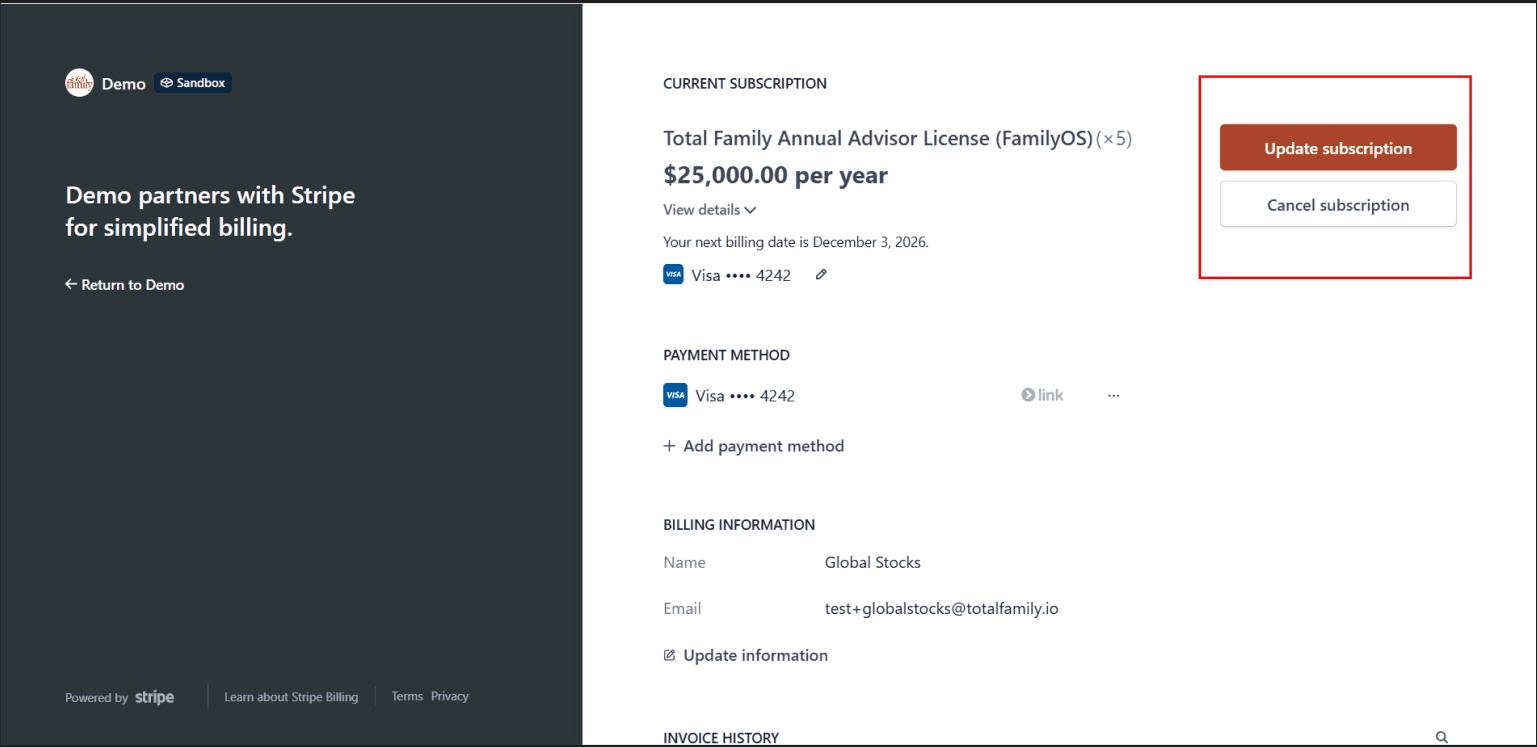 Subscription Options
